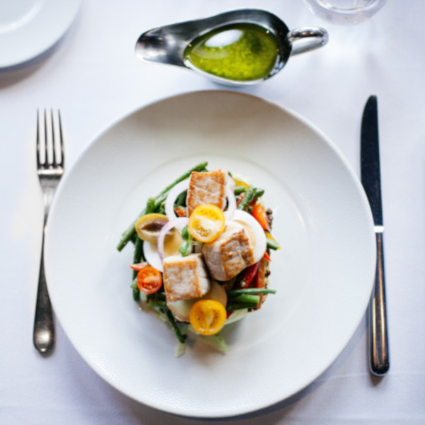 Dining plate at Loch Tay Restaurant
